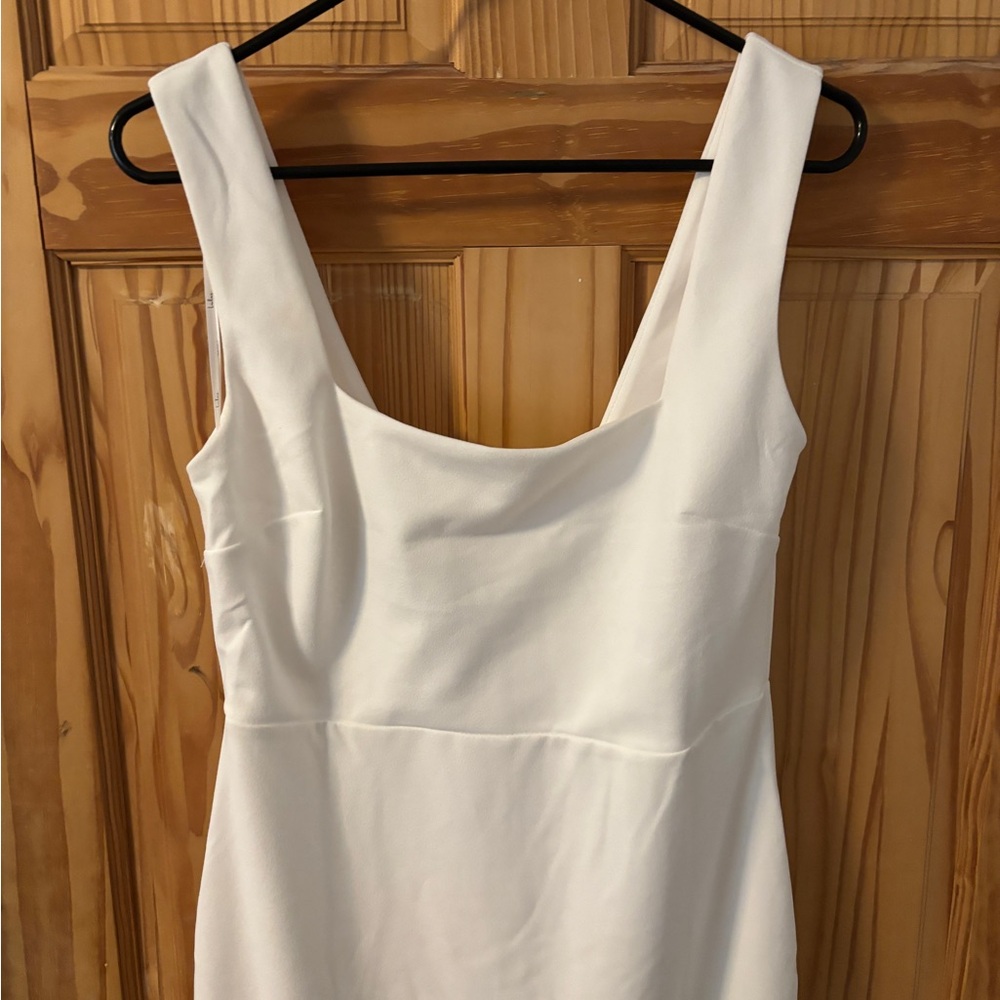Lulu’s Elegant White Sleeveless Dress - Size L - Picture 2 of 10